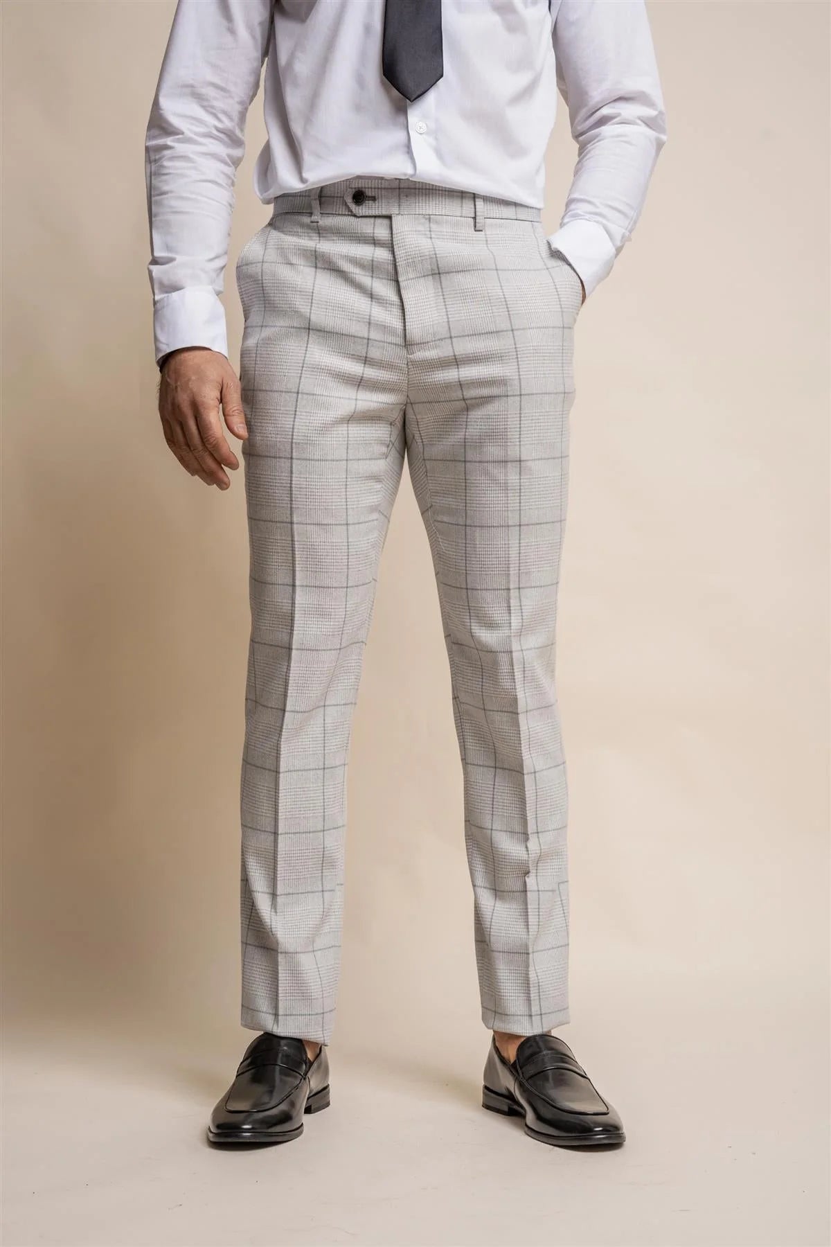 3-piece suit check -Cavani Radika Grey