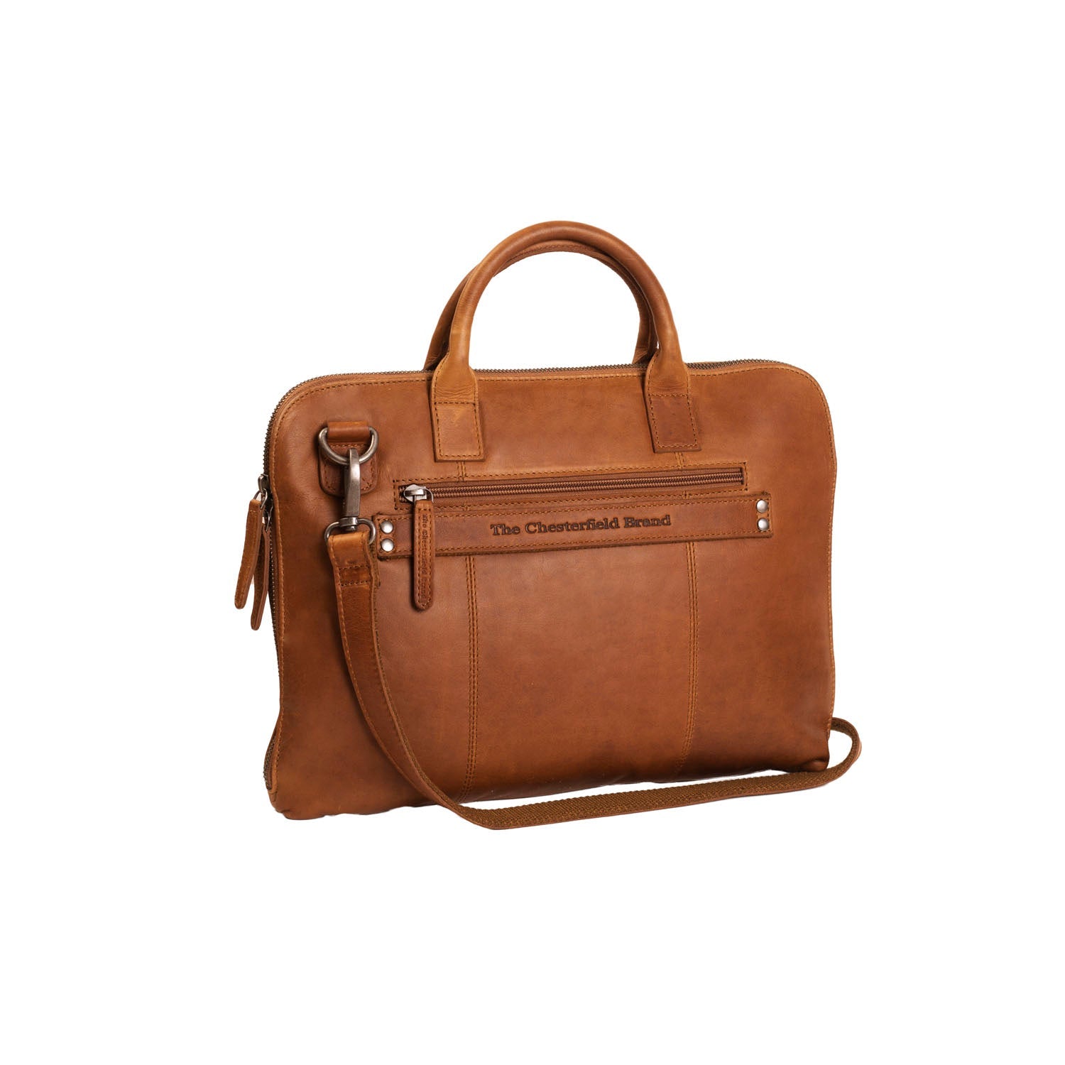 Leather Laptop Bag - The Chesterfield Brand Harvey Cognac