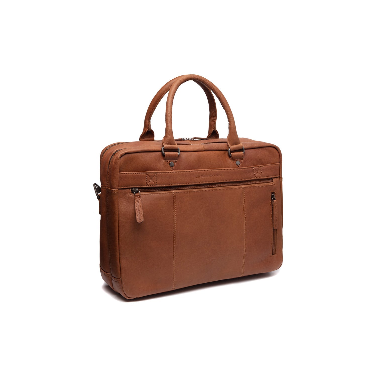 Leather Laptop Bag - The Chesterfield Brand Boston Cognac