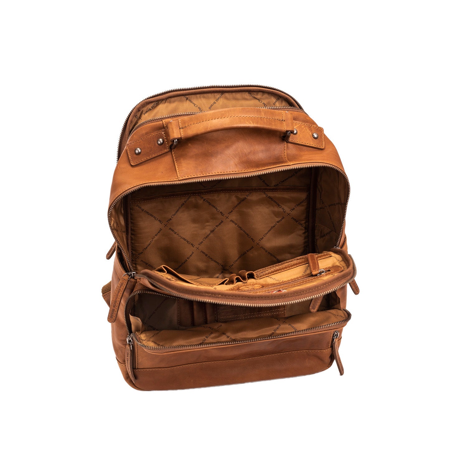 Leather Backpack - The Chesterfield Brand Austin Cognac