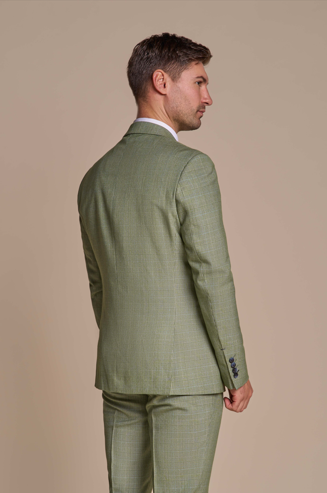 Men's 3 Piece Suit Sage Green - Cavani Caridi Sage