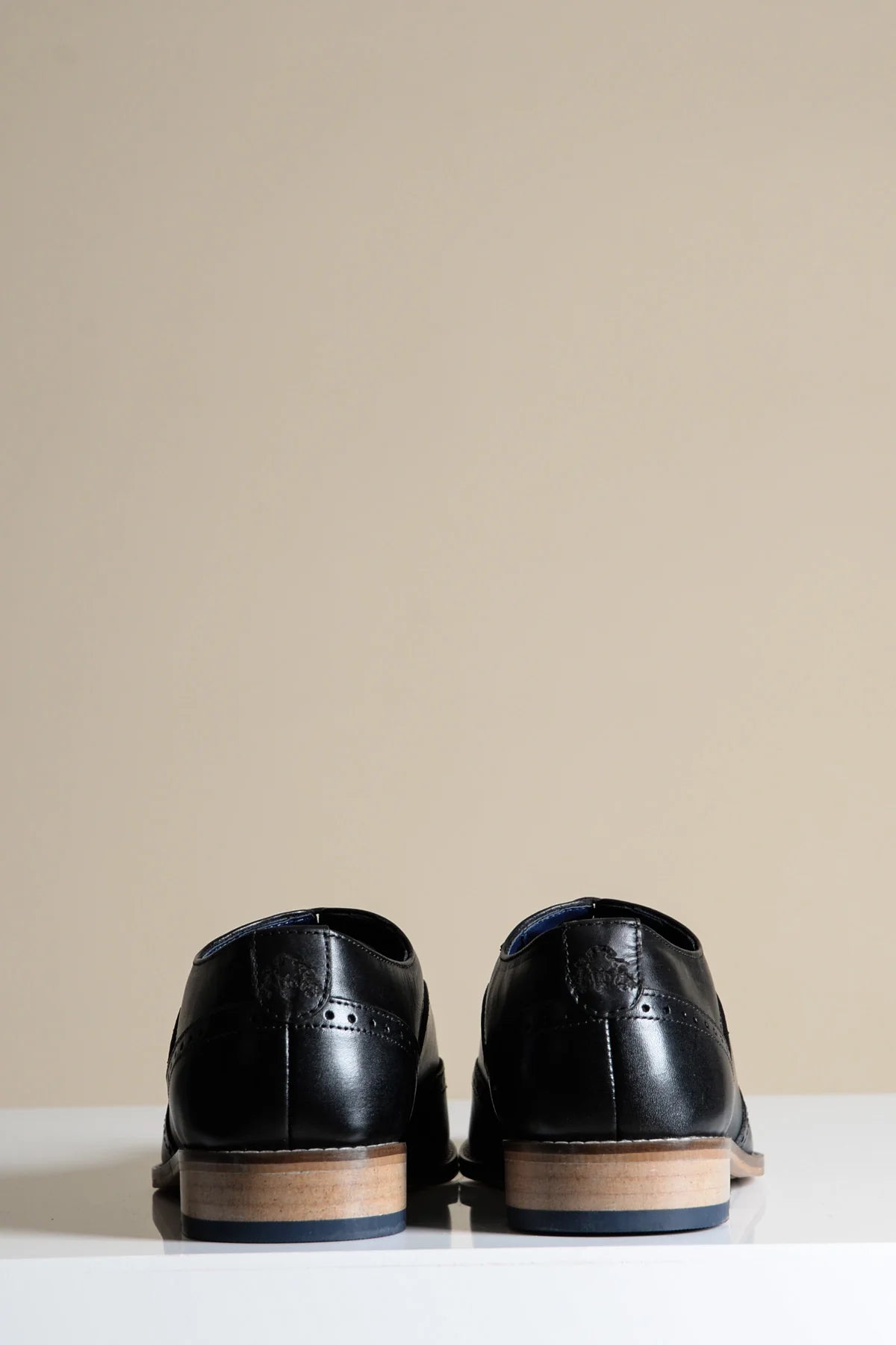 Black leather shoes, Marc Darcy Dawson - Wingtip brogue