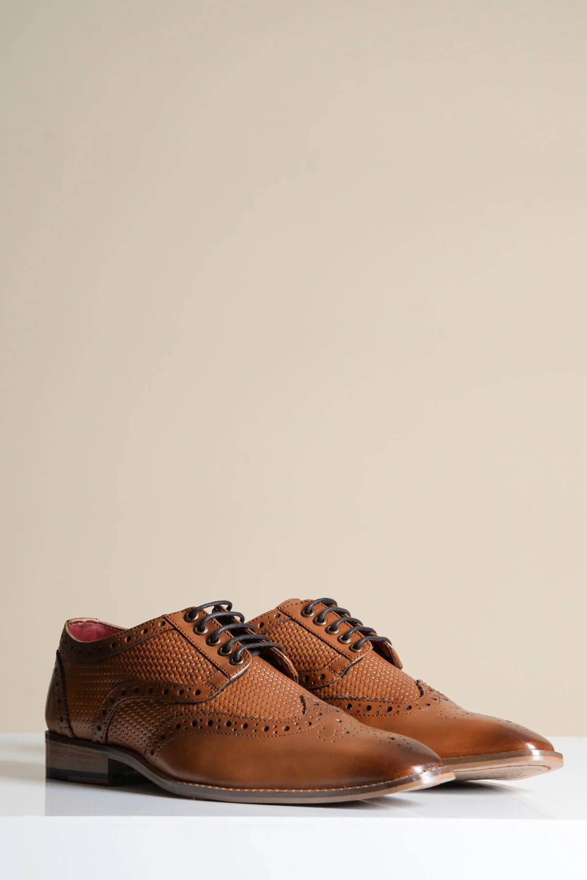 Brown leather shoes, Marc Darcy Brandon - Wingtip brogue