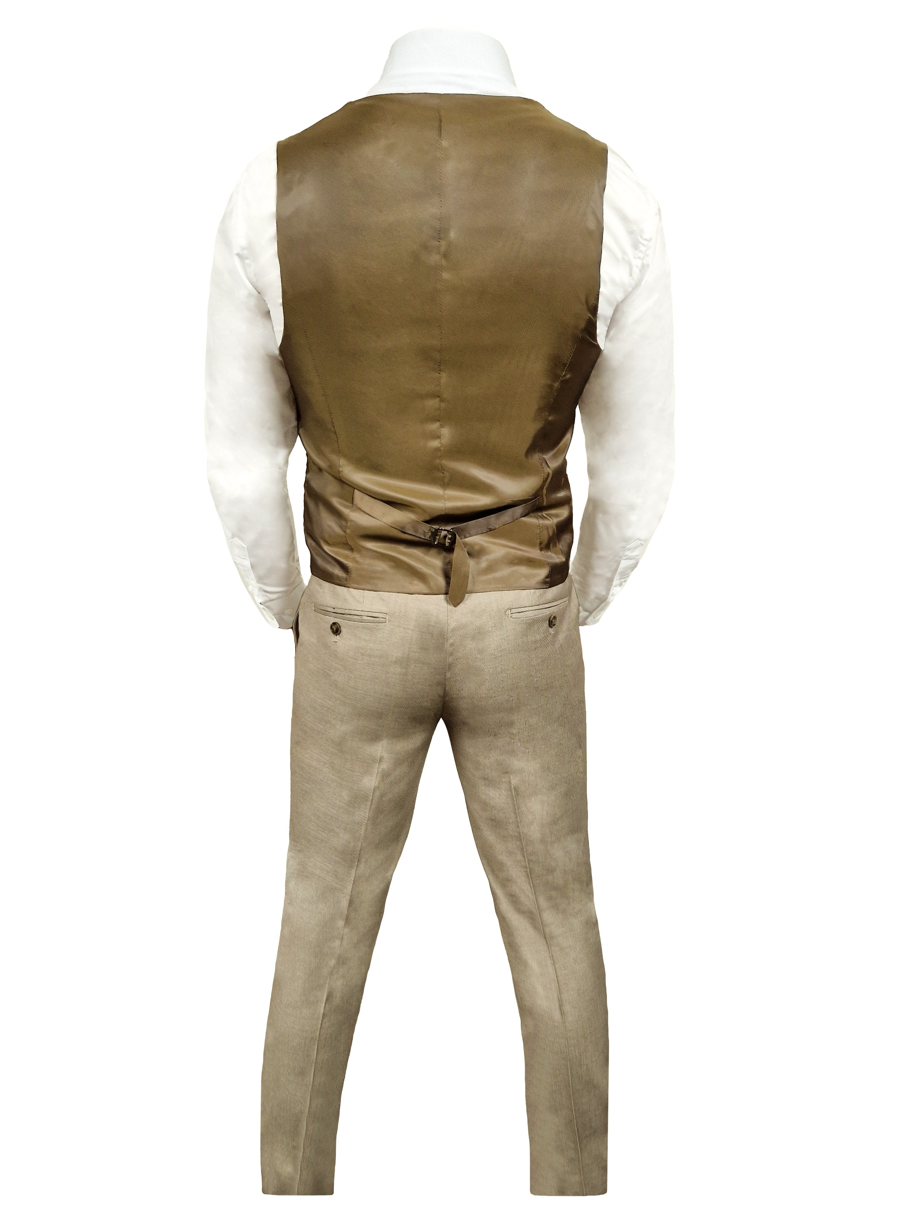 TAVERNY Major - Three-piece Men's Suit Beige