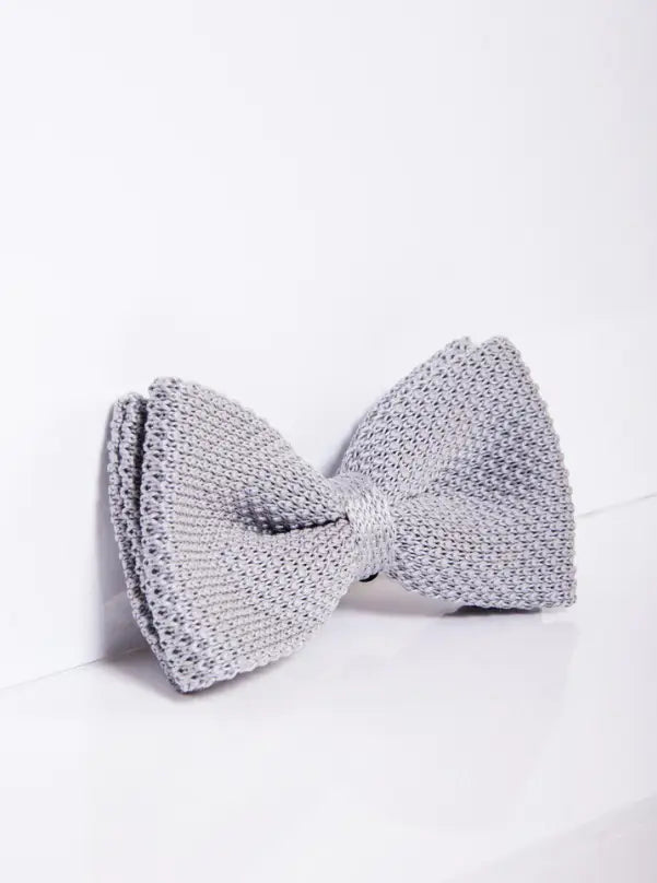 Bow tie Silver Grey Knitted