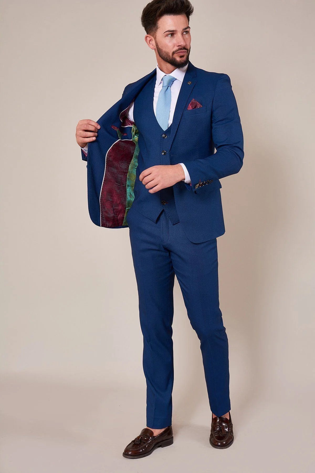 Three-Piece Suit Danny Royal Blue - Marc Darcy