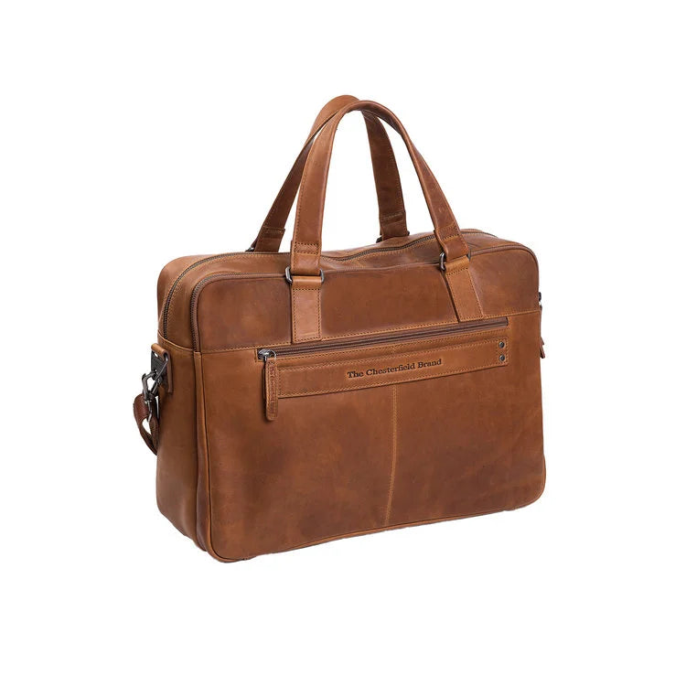 Leather Laptop Bag - The Chesterfield Brand Misha Cognac