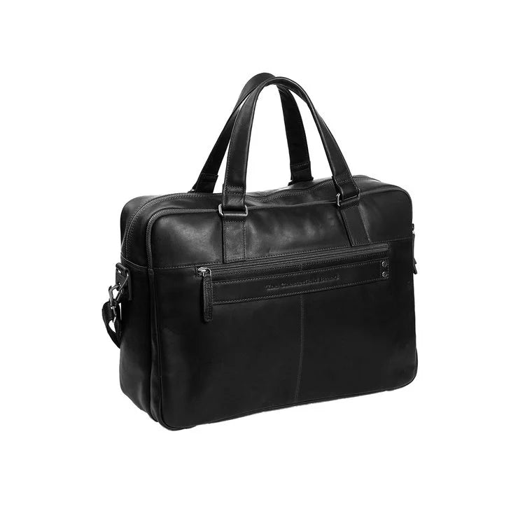 Leather Laptop Bag - The Chesterfield Brand Misha Black