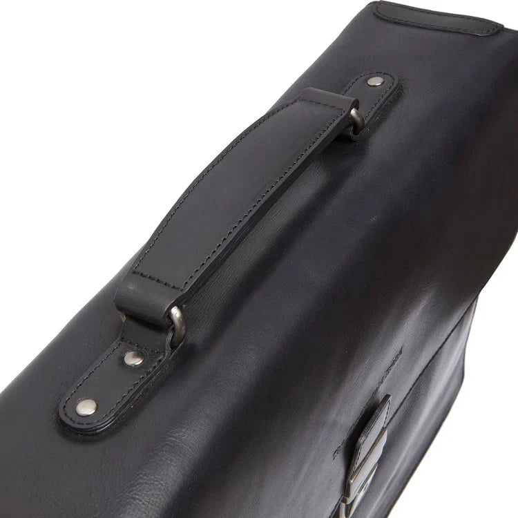 Leather Briefcase - The Chesterfield Brand Oxford Black