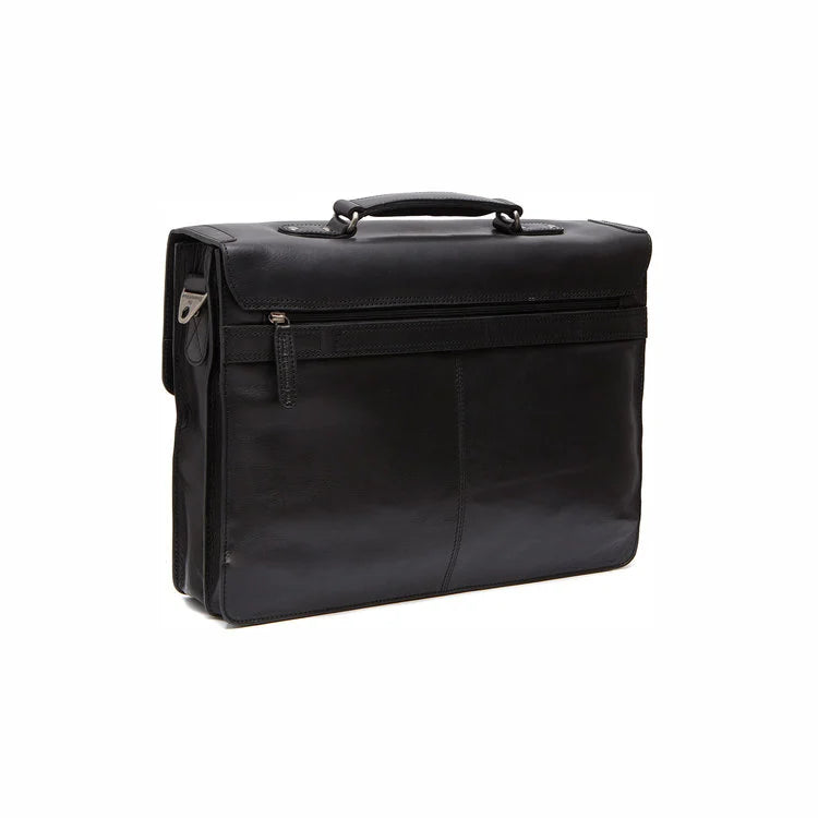 Leather Briefcase - The Chesterfield Brand Oxford Black