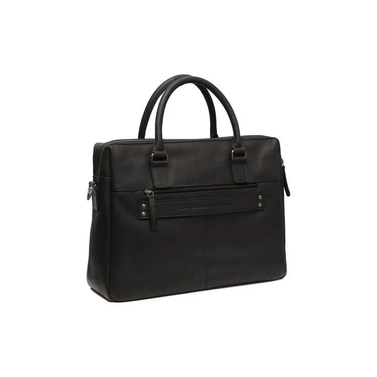 Leather Laptop Bag - The Chesterfield Brand Salvador Black