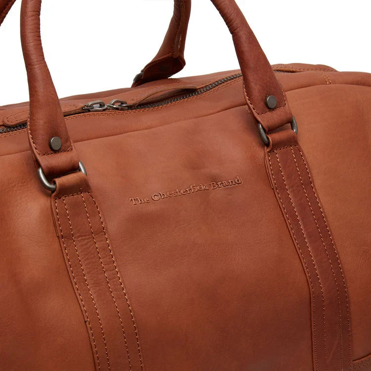 Leather Weekend Bag - The Chesterfield Brand Melbourne Cognac