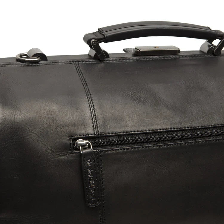 Leather Weekend Bag - The Chesterfield Brand Texel Black