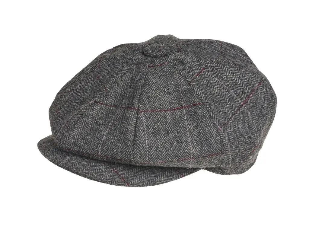 Peaky Blinders Hat Grey/redline - M (57cm - pet