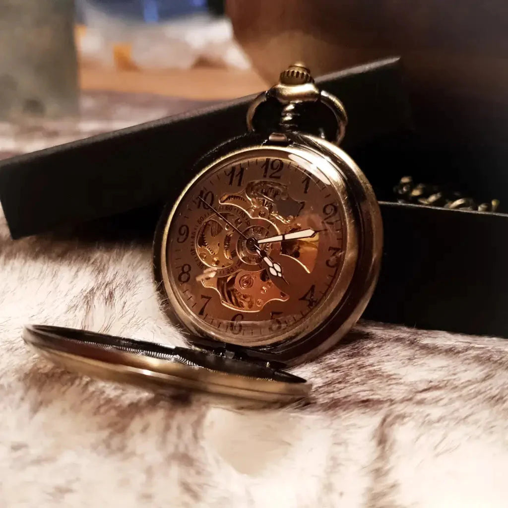 Vintage bronze Selfwind Pocket Watch -